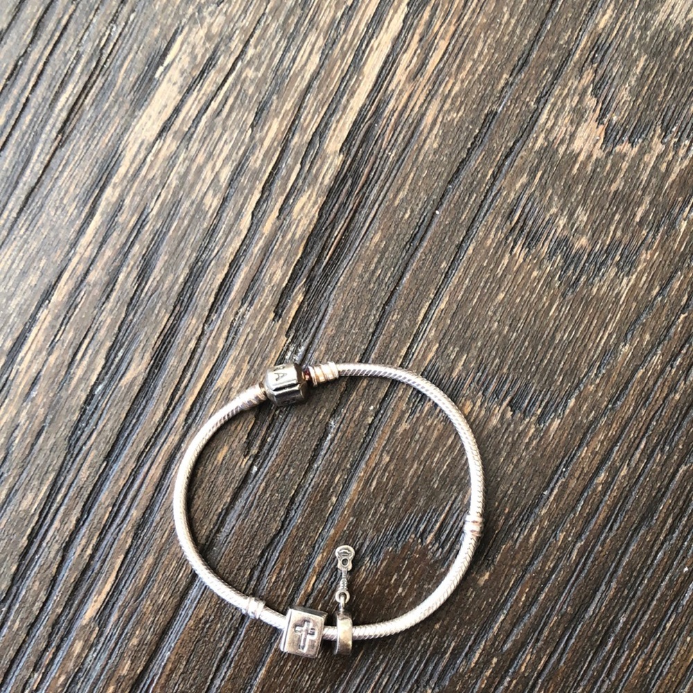 Pandora bracelet with guitar and bible charms